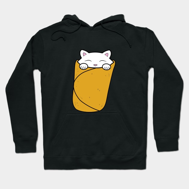 Purrito, Cute cat Burrito Hoodie by Purrfect